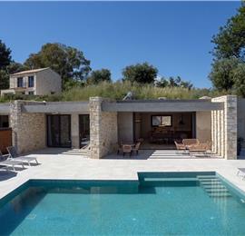 3 bedroom villa with pool & sea view, near Acharavi, sleeps 6